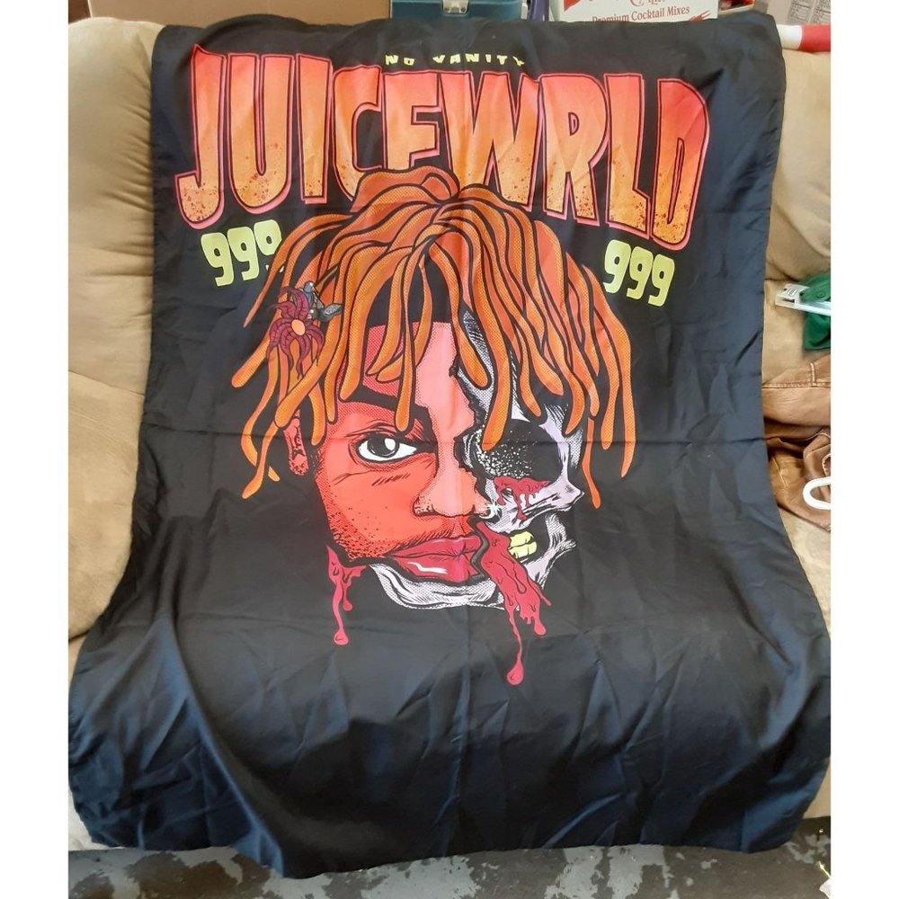 Juice Wrld Skull Tapestry 40" X 60" Wall Hanging